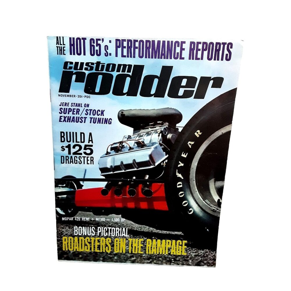 Custom Rodder Nov 1964 Magazine Hot Rod Drag Racing Hemi Roadsters